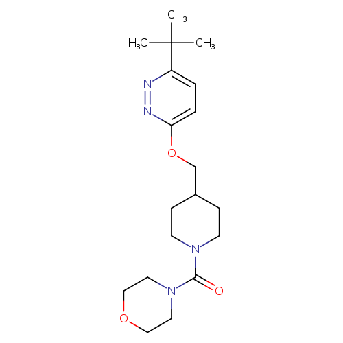 4-(4-{[(6-tert-butylpyridazin-3-yl)oxy]methyl}piperidine-1-carbonyl)morpholine