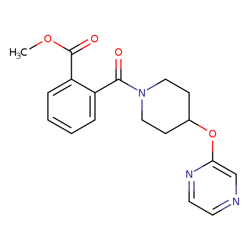 methyl 2-[4-(pyrazin-2-yloxy)piperidine-1-carbonyl]benzoate