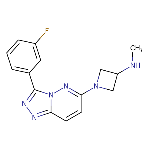 1-[3-(3-fluorophenyl)-[1,2,4]triazolo[4,3-b]pyridazin-6-yl]-N-methylazetidin-3-amine