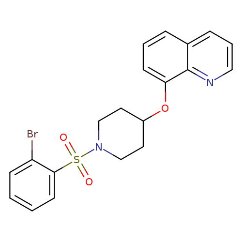 8-{[1-(2-bromobenzenesulfonyl)piperidin-4-yl]oxy}quinoline
