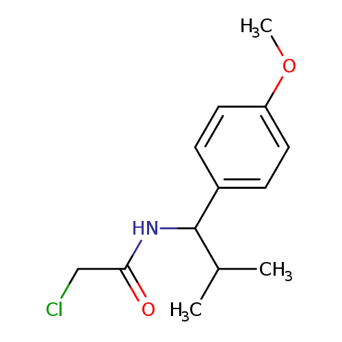 2-chloro-N-[1-(4-methoxyphenyl)-2-methylpropyl]acetamide