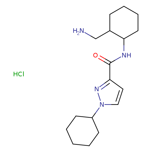 N-[2-(aminomethyl)cyclohexyl]-1-cyclohexyl-1H-pyrazole-3-carboxamide hydrochloride