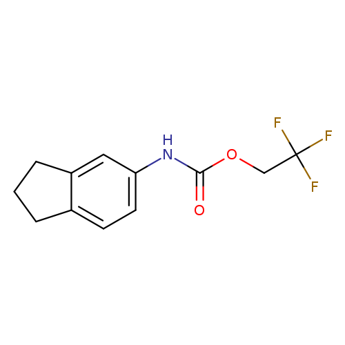 2,2,2-trifluoroethyl N-(2,3-dihydro-1H-inden-5-yl)carbamate