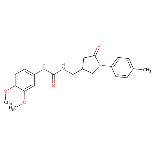 1-(3,4-dimethoxyphenyl)-3-{[1-(4-methylphenyl)-5-oxopyrrolidin-3-yl]methyl}urea