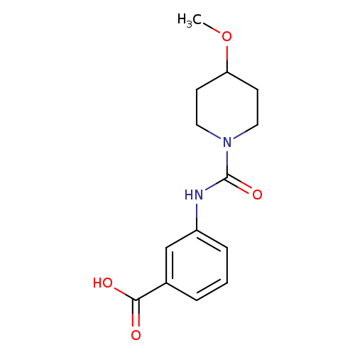 3-[(4-methoxypiperidine-1-carbonyl)amino]benzoic acid