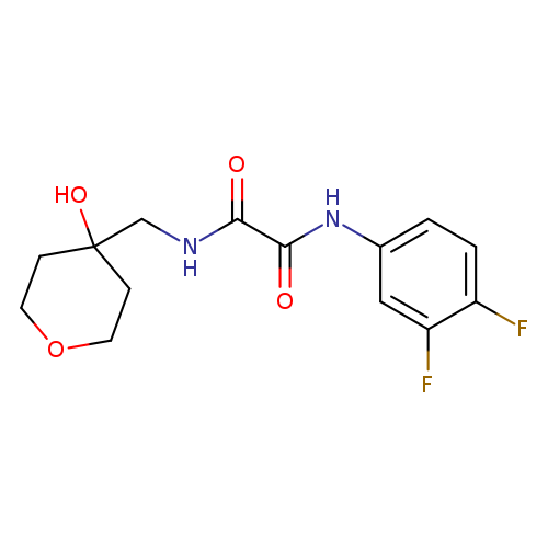 N-(3,4-difluorophenyl)-N'-[(4-hydroxyoxan-4-yl)methyl]ethanediamide