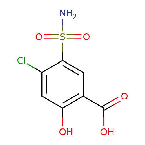 Benzoic acid, 5-(aminosulfonyl)-4-chloro-2-hydroxy-