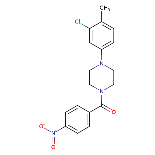 1-(3-chloro-4-methylphenyl)-4-(4-nitrobenzoyl)piperazine