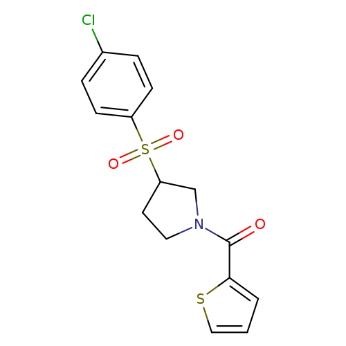 3-(4-chlorobenzenesulfonyl)-1-(thiophene-2-carbonyl)pyrrolidine