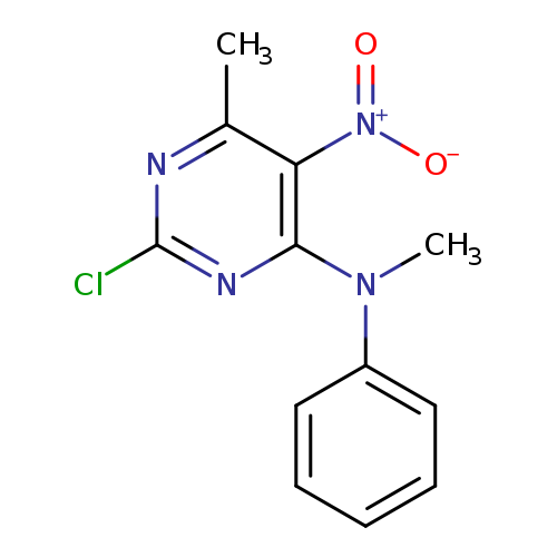 2-chloro-N,6-dimethyl-5-nitro-N-phenylpyrimidin-4-amine
