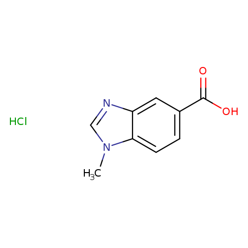 1-methyl-1H-1,3-benzodiazole-5-carboxylic acid hydrochloride