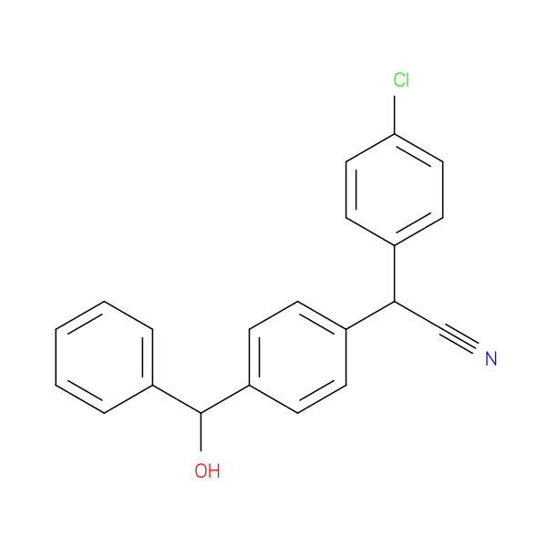 2-(4-chlorophenyl)-2-{4-[hydroxy(phenyl)methyl]phenyl}acetonitrile