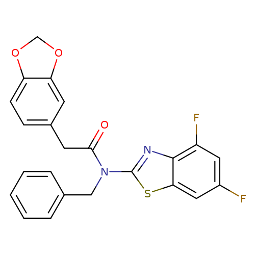 2-(2H-1,3-benzodioxol-5-yl)-N-benzyl-N-(4,6-difluoro-1,3-benzothiazol-2-yl)acetamide