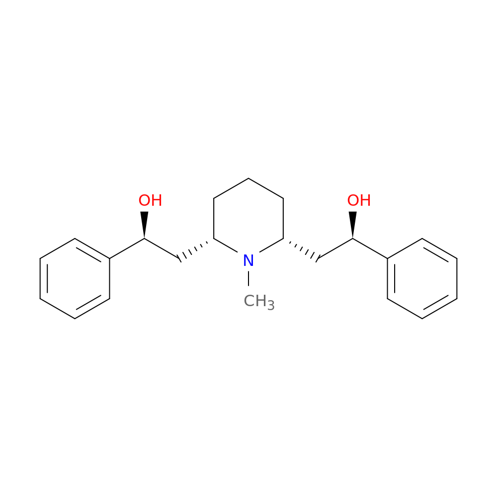 2-[6-(2-hydroxy-2-phenyl-ethyl)-1-methyl-2-piperidyl]-1-phenyl-ethanol