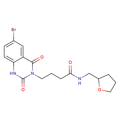 4-(6-bromo-2,4-dioxo-1,2,3,4-tetrahydroquinazolin-3-yl)-N-[(oxolan-2-yl)methyl]butanamide