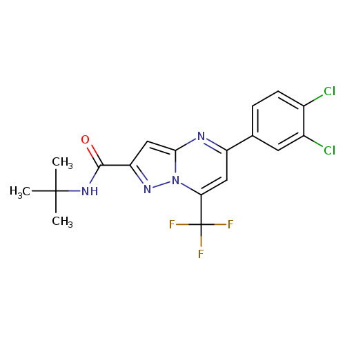 N-(tert-butyl)-5-(3,4-dichlorophenyl)-7-(trifluoromethyl)pyrazolo[1,5-a]pyrimidine-2-carboxamide