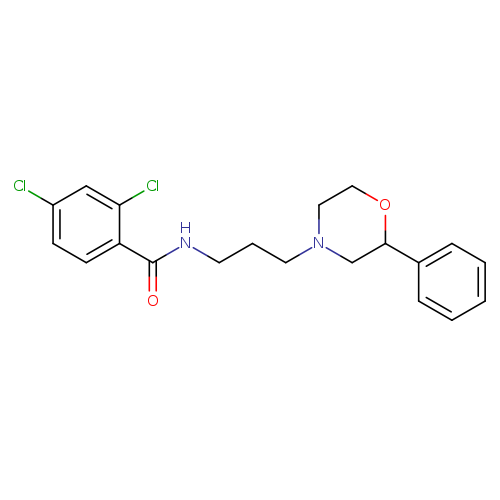 2,4-dichloro-N-[3-(2-phenylmorpholin-4-yl)propyl]benzamide