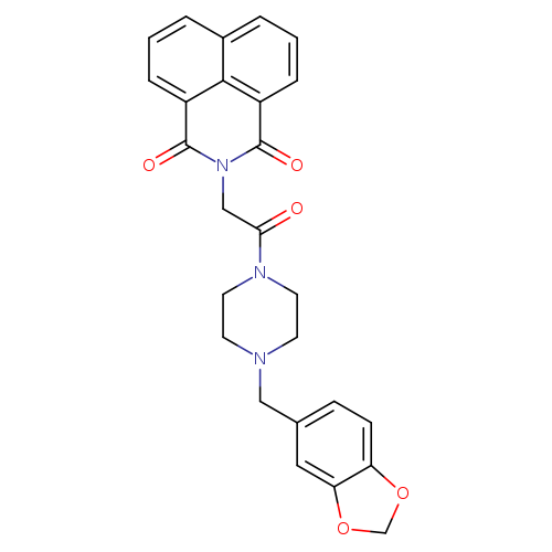 3-(2-{4-[(2H-1,3-benzodioxol-5-yl)methyl]piperazin-1-yl}-2-oxoethyl)-3-azatricyclo[7.3.1.0^{5,13}]trideca-1(12),5,7,9(13),10-pentaene-2,4-dione