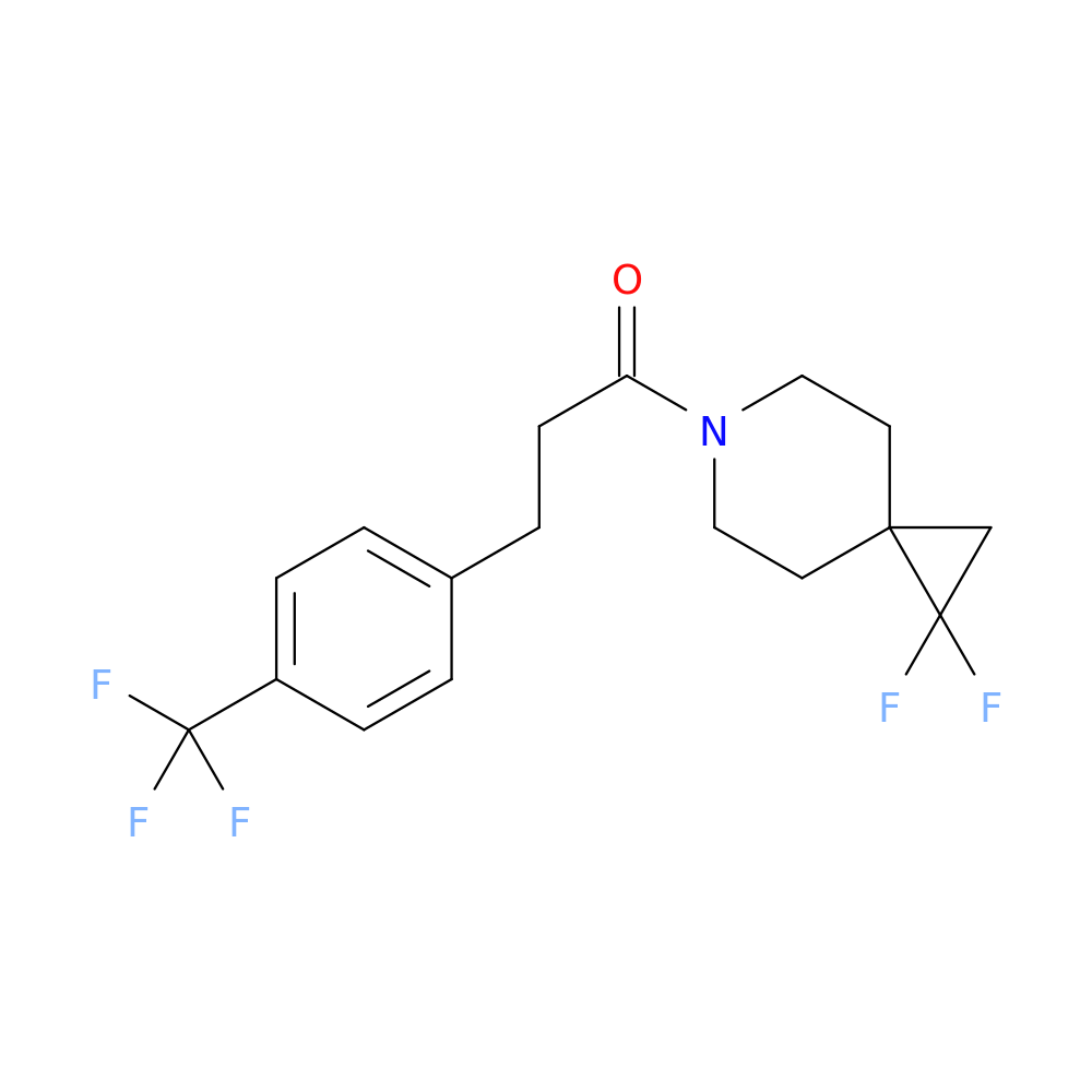 1-{1,1-difluoro-6-azaspiro[2.5]octan-6-yl}-3-[4-(trifluoromethyl)phenyl]propan-1-one