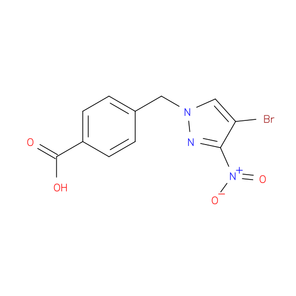 4-((4-Bromo-3-nitro-1H-pyrazol-1-yl)methyl)benzoic acid