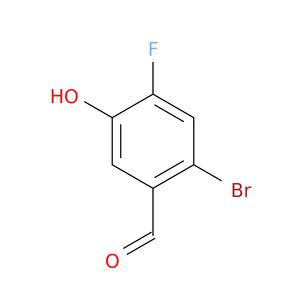 2-bromo-4-fluoro-5-hydroxybenzaldehyde