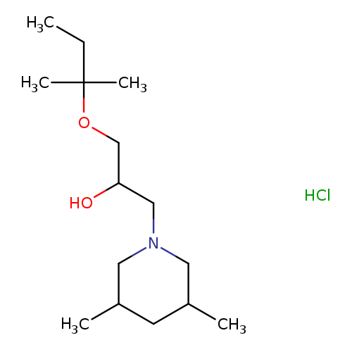 1-(3,5-dimethylpiperidin-1-yl)-3-[(2-methylbutan-2-yl)oxy]propan-2-ol hydrochloride