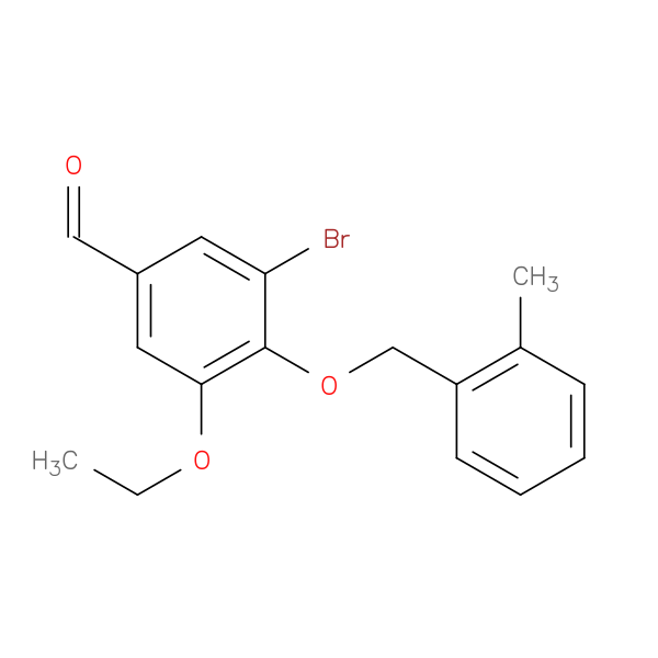 3-Bromo-5-ethoxy-4-((2-methylbenzyl)oxy)benzaldehyde