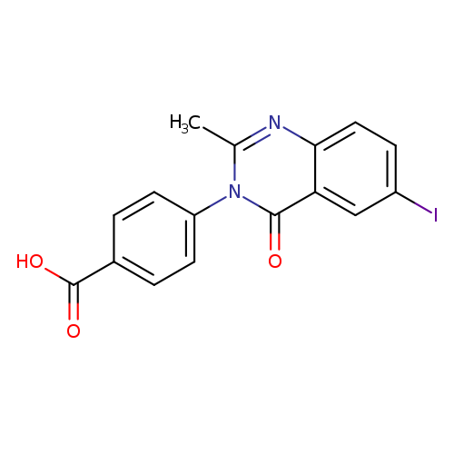 4-(6-iodo-2-methyl-4-oxo-3,4-dihydroquinazolin-3-yl)benzoic acid