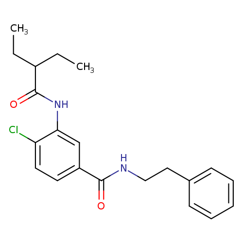 4-chloro-3-[(2-ethylbutanoyl)amino]-N-(2-phenylethyl)benzamide