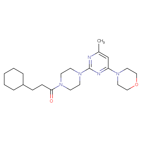 3-cyclohexyl-1-{4-[4-methyl-6-(morpholin-4-yl)pyrimidin-2-yl]piperazin-1-yl}propan-1-one