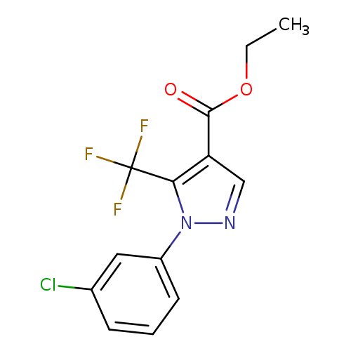 Ethyl 1-(3-chlorophenyl)-5-(trifluoromethyl)-1H-pyrazole-4-carboxylate