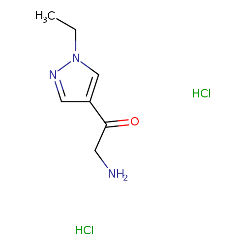 2-amino-1-(1-ethyl-1H-pyrazol-4-yl)ethan-1-one dihydrochloride