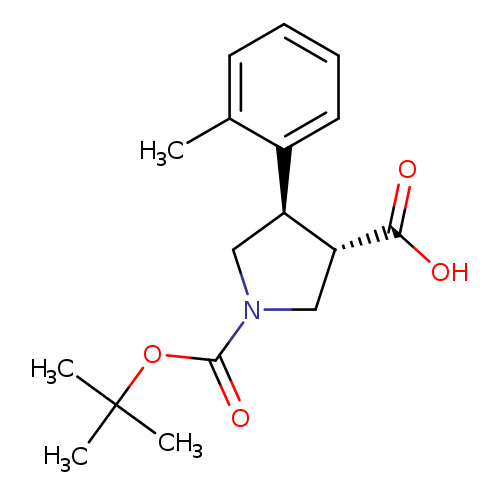 (3R,4S)-1-(tert-Butoxycarbonyl)-4-(o-tolyl)pyrrolidine-3-carboxylic acid