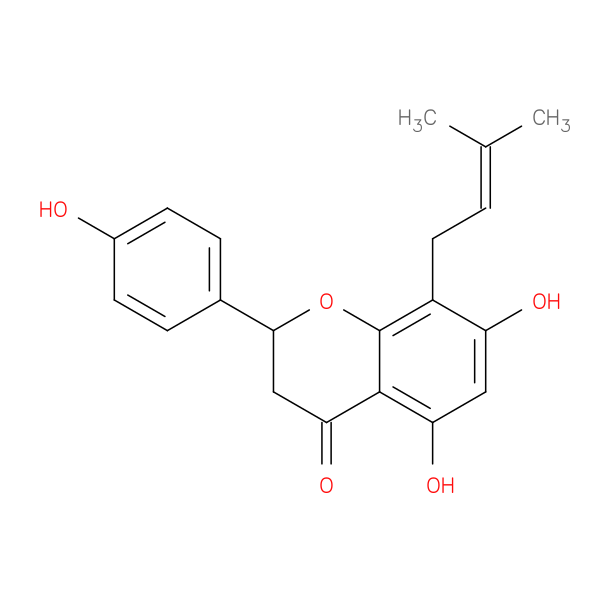 2,3-Dihydro-5,7-dihydroxy-2-(4-hydroxyphenyl)-8-(3-methyl-2-buten-1-yl)-4H-1-benzopyran-4-one