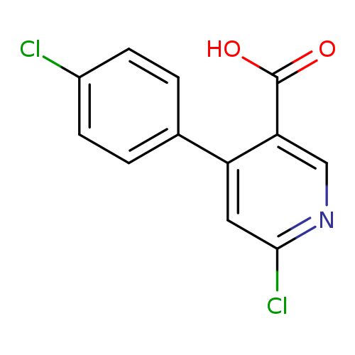 6-chloro-4-(4-chlorophenyl)pyridine-3-carboxylic acid