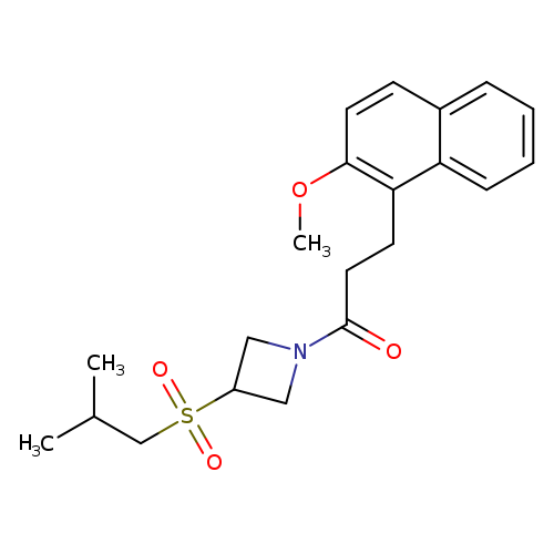 3-(2-methoxynaphthalen-1-yl)-1-[3-(2-methylpropanesulfonyl)azetidin-1-yl]propan-1-one