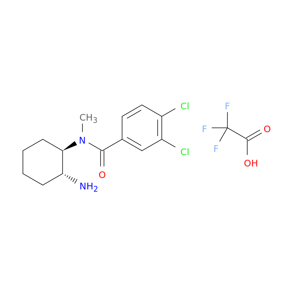 trans-N-2-(aminocyclohexyl)-3,4-dichloro-N-methylbenzamide2,2,2-trifluoroacetate