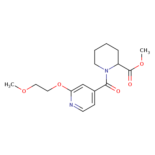 methyl 1-[2-(2-methoxyethoxy)pyridine-4-carbonyl]piperidine-2-carboxylate