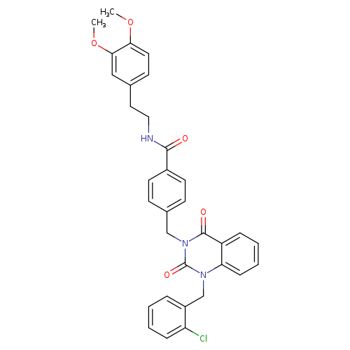 4-({1-[(2-chlorophenyl)methyl]-2,4-dioxo-1,2,3,4-tetrahydroquinazolin-3-yl}methyl)-N-[2-(3,4-dimethoxyphenyl)ethyl]benzamide