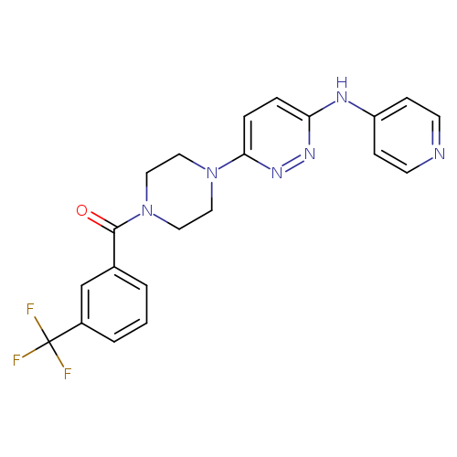 N-(pyridin-4-yl)-6-{4-[3-(trifluoromethyl)benzoyl]piperazin-1-yl}pyridazin-3-amine