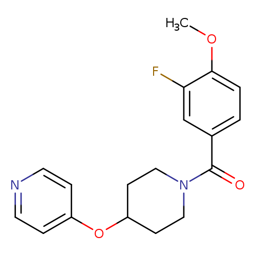 4-{[1-(3-fluoro-4-methoxybenzoyl)piperidin-4-yl]oxy}pyridine
