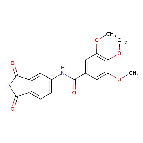 N-(1,3-dioxo-2,3-dihydro-1H-isoindol-5-yl)-3,4,5-trimethoxybenzamide