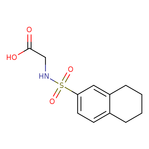 2-(5,6,7,8-tetrahydronaphthalene-2-sulfonamido)acetic acid