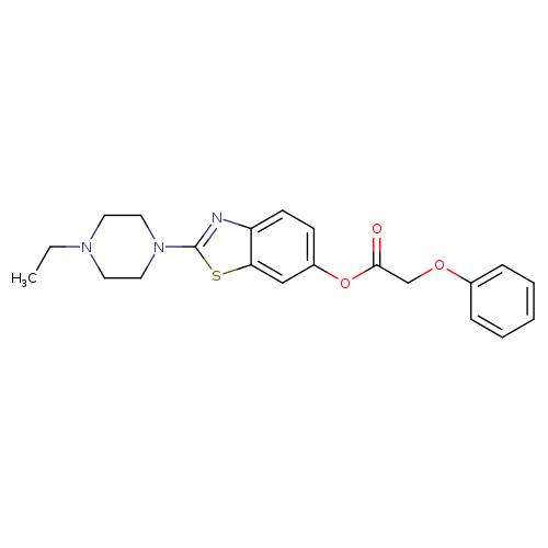 2-(4-ethylpiperazin-1-yl)-1,3-benzothiazol-6-yl 2-phenoxyacetate