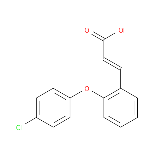 (2E)-3-[2-(4-chlorophenoxy)phenyl]prop-2-enoic acid