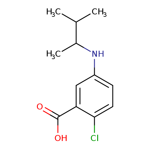 2-chloro-5-[(3-methylbutan-2-yl)amino]benzoic acid