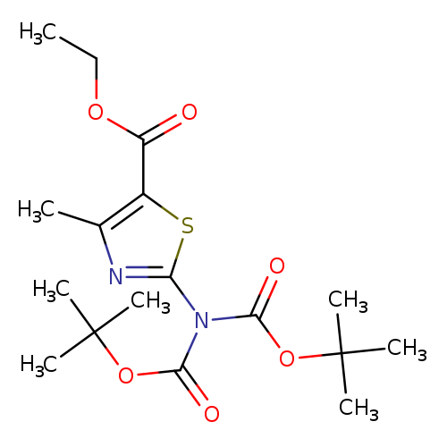 Ethyl 2-[bis[(2-methylpropan-2-yl)oxycarbonyl]amino]-4-methyl-1,3-thiazole-5-carboxylate
