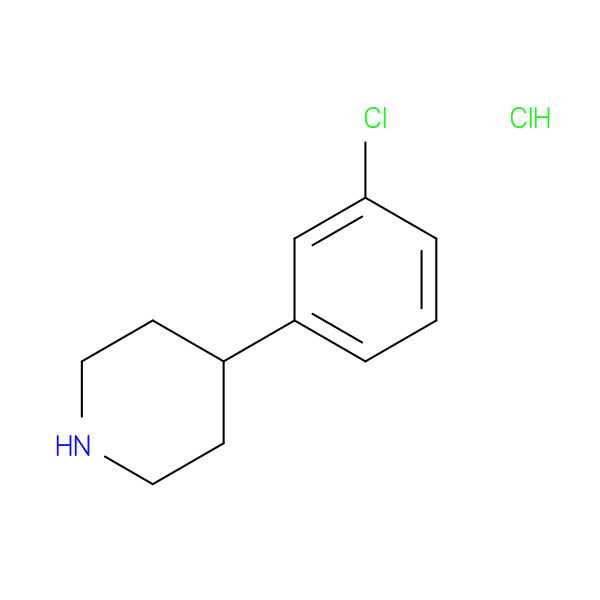 Piperidine, 4-(3-chlorophenyl)-, hydrochloride (1:1)