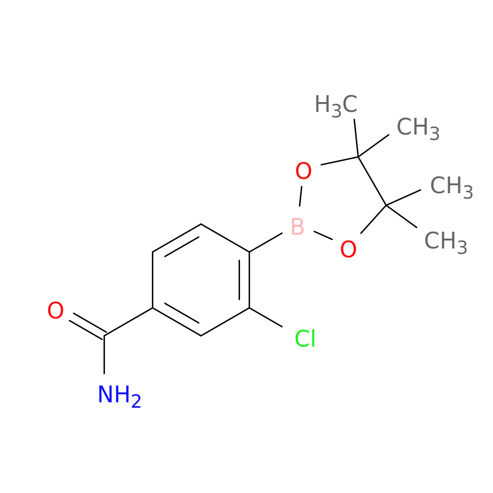 3-chloro-4-(tetramethyl-1,3,2-dioxaborolan-2-yl)benzamide
