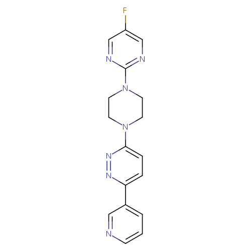3-[4-(5-fluoropyrimidin-2-yl)piperazin-1-yl]-6-(pyridin-3-yl)pyridazine